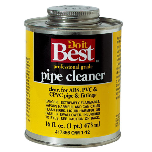 Do it Best 16 Oz. All-Purpose Pipe Clear PVC Cleaner