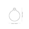 MyFamily Bronx The Boss Small Circle with Rhombus ID Tag in English Brass