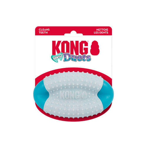 KONG Duets Dental Football Dog Toy