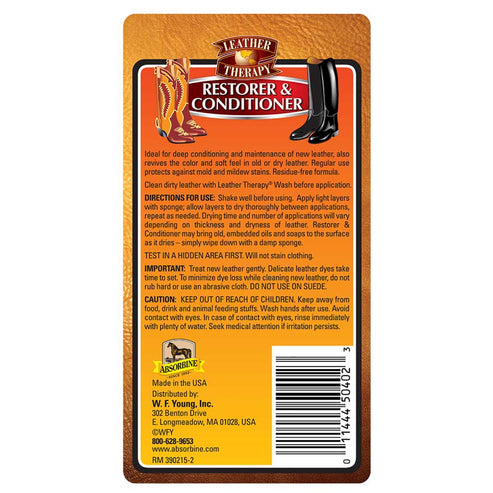 Absorbine Leather Therapy® Restorer & Conditioner
