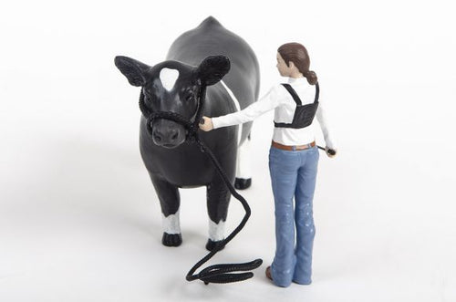 Little Busters Cattle Showmen Kit: Girl Figurine and Rope Halter