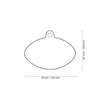 MyFamily Charms Big American Football ID Tag
