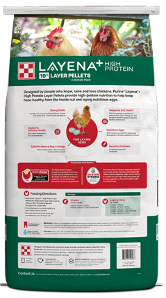 Purina® Layena® + High Protein 19% Layer Hen Feed