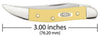 Case Yellow Synthetic Smooth Small Texas Toothpick