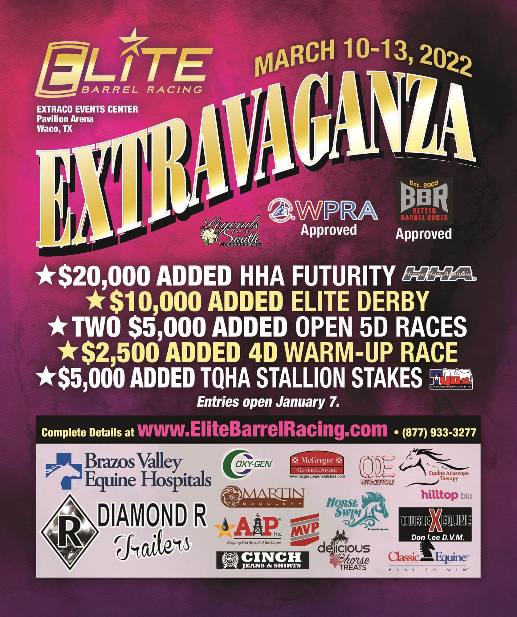 elite extravaganza march 2022 barrel racing