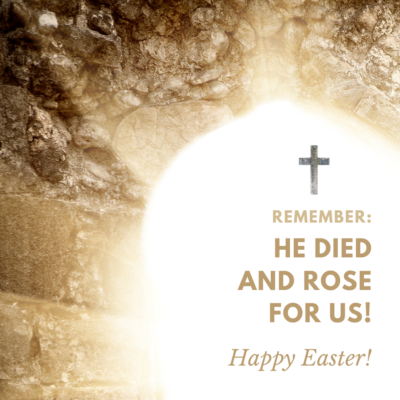 happy easter sunday April 17 he is risen