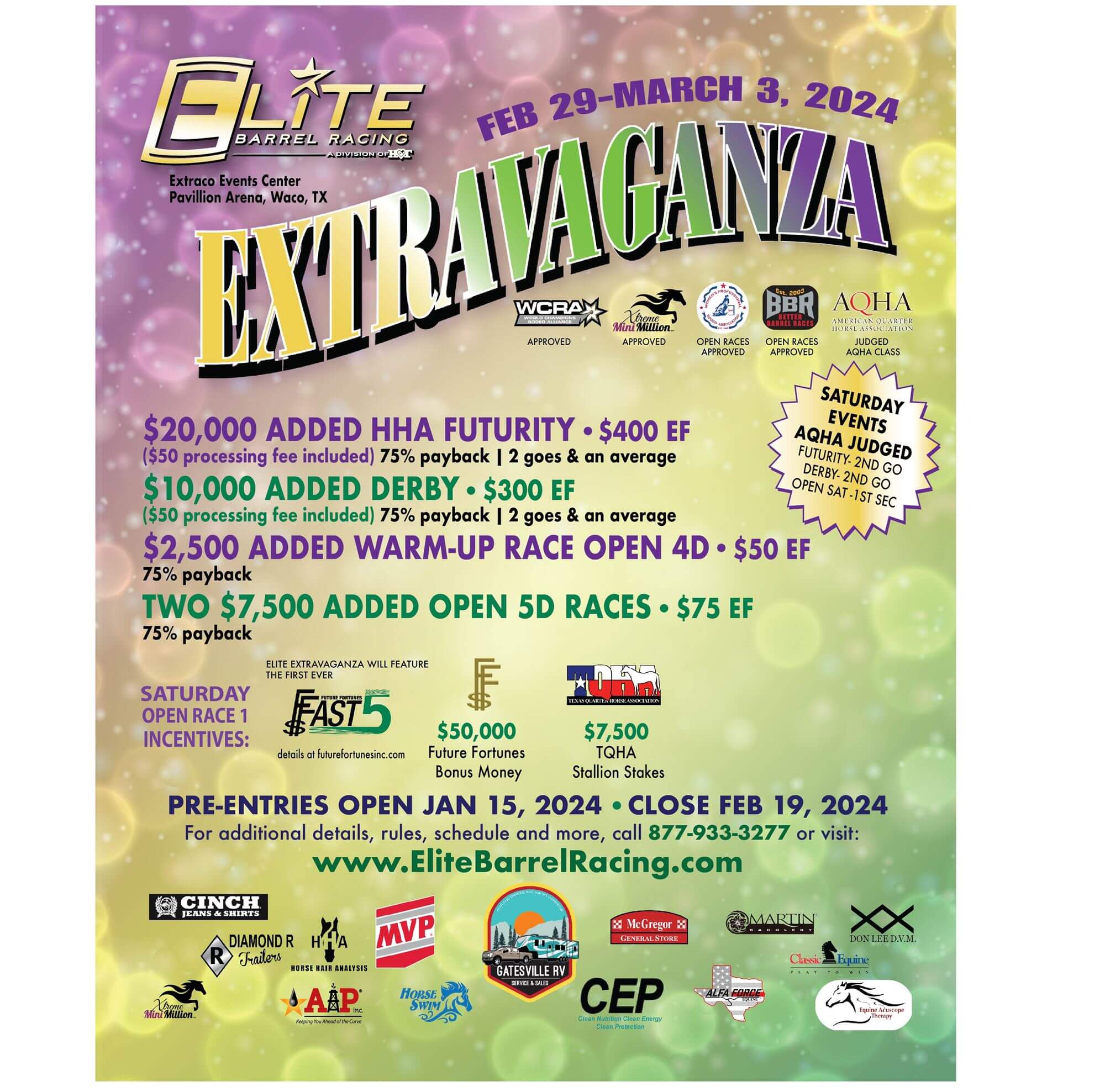 elite barrel race racinf extravaganza